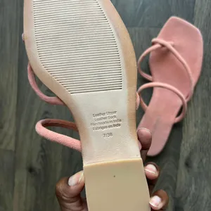 Jeffrey Campbell Orange Leather Sandals Size 7 thumbnail 7