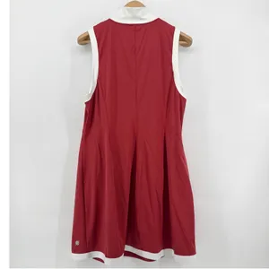 Aerie Pickletini Yasmin Zip Dress XXL Red White Sleeveless Pickleball Tennnis‎ thumbnail 7