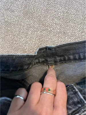 Levi’s Black/Grey Denim Shorts thumbnail 4