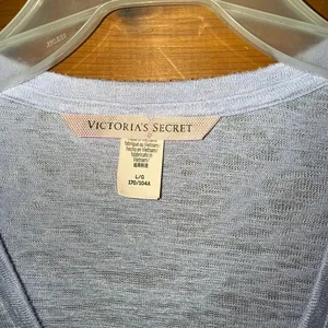 Victorias Secret Purple V neck Long Sleeve Top Large thumbnail 3
