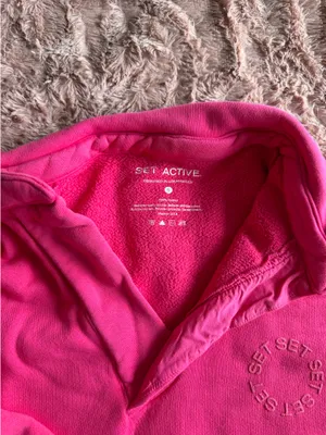 SET ACTIVE Oversized Pink Crewneck thumbnail 3