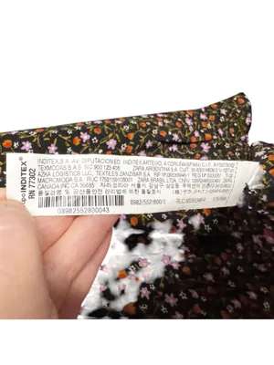 Zara Micro Floral Mini Dress Size L thumbnail 8