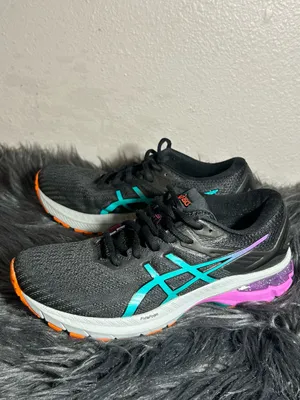 ASICS GT-2000 9 Trail Edition Running Walking Black/Baltic Jewel Sneakers Sz6.5 thumbnail 5