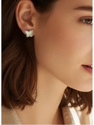 Kendra Scott Lillia Butterfly Stud Earrings with Dust bag thumbnail 1
