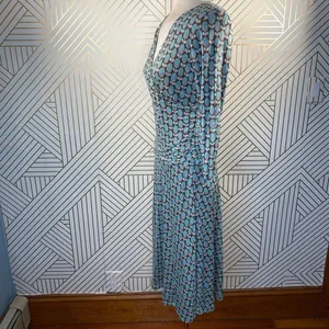 Boden‎ Jersey Floral Faux Wrap V-Neck Dress WH148 thumbnail 5