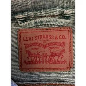 Levi's Denim Jacket Womens Small Blue Light Wash Trucker Button Front Stretch thumbnail 7