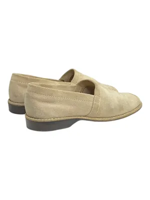 Donald J Pliner ⌘ Leather Cap Toe Espadrille Flats Shoes ⌘ Sand Suede ⌘ 6M thumbnail 3