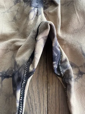 Women’s Tie-Dye Leggings in Tan and Black thumbnail 7