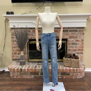 NWOT juniors skinny distressed high rise light wash jeans thumbnail 10