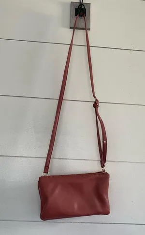 Matt & Nat Triple 3 Zip Vegan Leather Crossbody Bag thumbnail 6