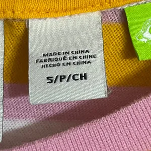 Quiksilver Womens Striped Long Sleeve Cropped‎ Pocket T-Shirt Pink Yellow Small thumbnail 5