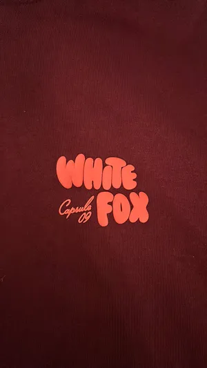 White Fox Capsule 9 Star Of The Moment Oversized Hoodie Burgundy thumbnail 4