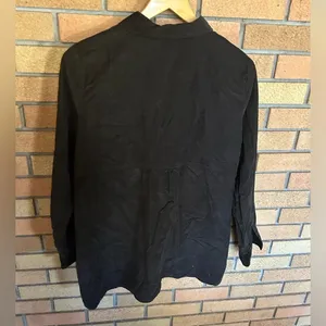 J Jill Dark Brown Corduroy Button Up Shirt Women’s Size Medium thumbnail 4