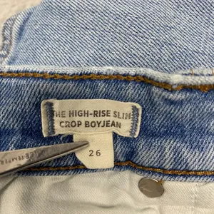 Madewell Jeans Womens 26 Blue High‎ Rise Slim Crop Boyjean Denim Ripped Light thumbnail 7