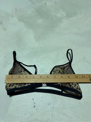 Victoria’s Secret Sheer Leopard Print Triangle Bralette small thumbnail 3
