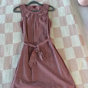 Merona Red and White Checkered Top thumbnail 4