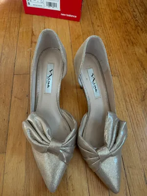 Shoes Sparkly Gold High Heels thumbnail 1