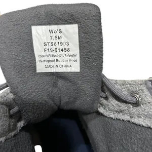 Sperry Saltwater Grey Quilted Wool Waterproof Duck Boots STS81993 Women 7.5M thumbnail 3
