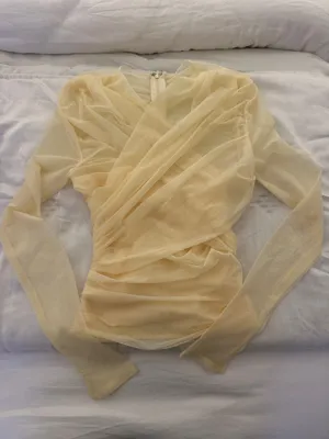 Mistress Rocks Top Yellow Mesh XS thumbnail 2