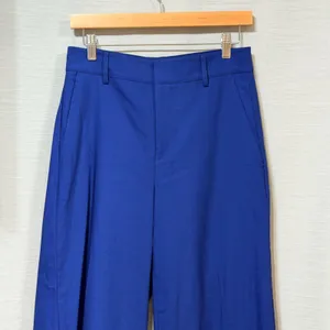 Vince Royal Blue Wide Leg Crop Wool Blend Trousers V535821601 Size 6 thumbnail 3