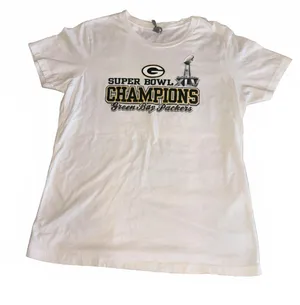 Green Bay Packers Womans 2XL Super Bowl XLV Champions White Graphic NFL Sports thumbnail 1