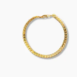 ⚜️ VTG Vintage 1990s NWOT Johnathan Paul 7” Gold Plated Franco Chain Bracelet ⚜️ thumbnail 2