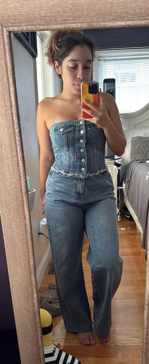 Jean One Piece Blue Size M thumbnail 1