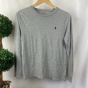 Ralph Lauren Polo Gray Long Sleeve Crew Neck Tee T Shirt Top L thumbnail 2