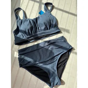 NWT Cupshe Lot of 2 Two Piece Swimsuits Bikinis Swim 2-PC Paddle Bundle Size L thumbnail 5