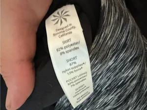 Athleta Run Skort Black Gray Marled Athletic Running Tennis Skirt Shorts M thumbnail 4