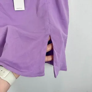 AFRM Los Angeles Purple Mesh Mini Skirt Side Slit Club Party Vibrant Size S NWT thumbnail 5