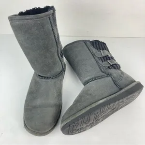 BEARPAW Boshie Suede and Washed Knit Boots thumbnail 10