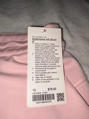 lululemon softstreme hr short 4” thumbnail 2