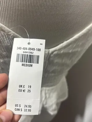 Hollister white smocked peplum crop top thumbnail 5