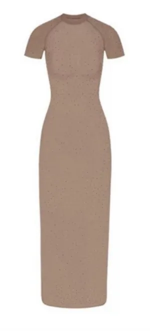 NWT Skims Mesh Swim Rhinestone Coverup Dress Desert Small ( SOLD OUT) thumbnail 1
