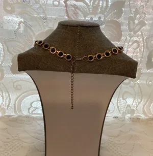 Vintage Black Stone Elegant Necklace thumbnail 4