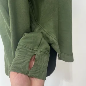 JoyLab Crew Neck Active Sweatshirt Thumbholes Size XS Women’s Green thumbnail 5