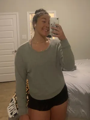 Tilly's sweetlilac grey open back sweater thumbnail 2