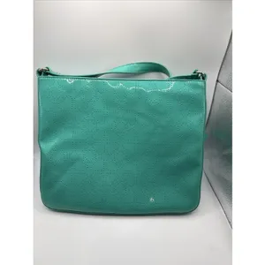 Kate Spade Metro Darby Crossbody Turquoise Aqua Die Cut Spades Patent Leather thumbnail 5