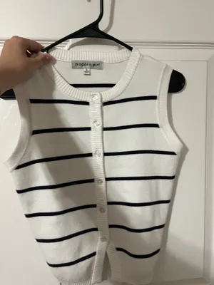 Madden Girl sleeveless striped sweater vest thumbnail 4