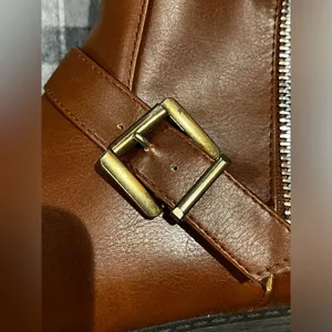 Wild Diva Mid Calf Cognac Boots thumbnail 6