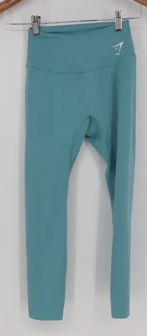 Gymshark Seamless High Waisted Leggings Teal Blue Size S GLLG4715 thumbnail 1