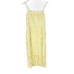 Bardot Lina Lace Sheath Dress Sleeveless Yellow Size 6 Small S EUC thumbnail 2