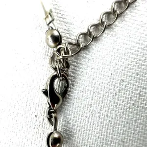 Purple faux pearl glass beaded necklace thumbnail 7