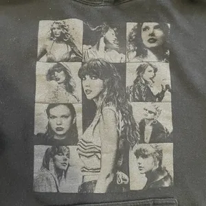 Taylor Swift Black Eras Tour Photo Grid Hoodie Size M thumbnail 4