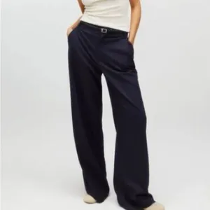 Kaia x Zara NWT Full Length Pants Womens XS Pleated Black Trousers Career Masc thumbnail 2