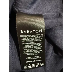 Babaton Contour Squareneck‎ Short Sleeve Bodysuit Navy Blue Womens Medium thumbnail 5