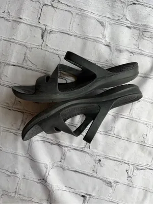 Crocs Swiftwater Women's Sandal Black Strappy Slide 8 Comfort Casual Shoes thumbnail 10