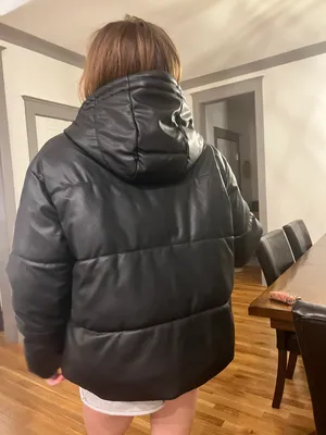 ZARA Faux Leather Padded Jacket thumbnail 2