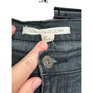 Forever 21 Womens‎ Jeans Denim Low-Rise Skinny Stretch Faded Black Size 27 thumbnail 5